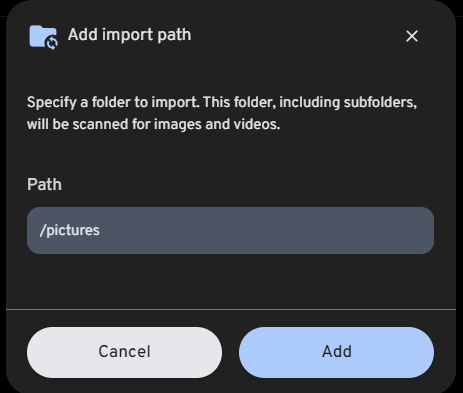 Adding an import path to the external library