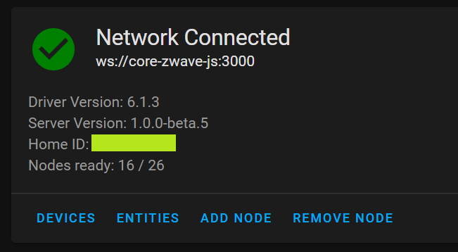 Configure the Z-Wave JS integration